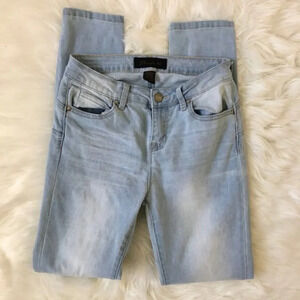 Bluefaith Light Wash Stretch Skinny Blue Jeans 5 6